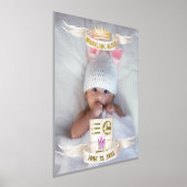 Cancer Newborn Naam Foto Stats Gold Silver Folie Afdrukken (Laagn)