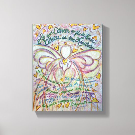Cáncer No Puede Hacer Angel Canvas Art Painting (Voorkant)