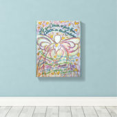 Cáncer No Puede Hacer Angel Canvas Art Painting (Insitu (Houten vloer))