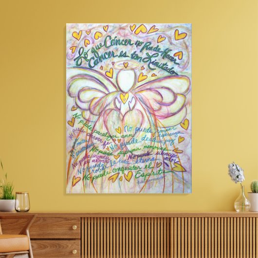 Cáncer No Puede Hacer Angel Canvas Art Painting (Insitu (Woonkamer))