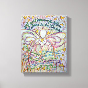 Cáncer No Puede Hacer Angel Canvas Art Painting Afdruk