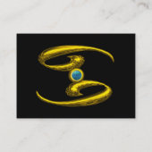 CANCER opale geel zwart grijs blauw Visitekaartje (Achterkant)