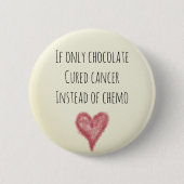 Cancer Patient Funny Card Ronde Button 5,7 Cm (Voorkant)