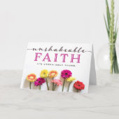 Cancer Patient Moeite - Unshakable Faith Kaart (Voorkant)