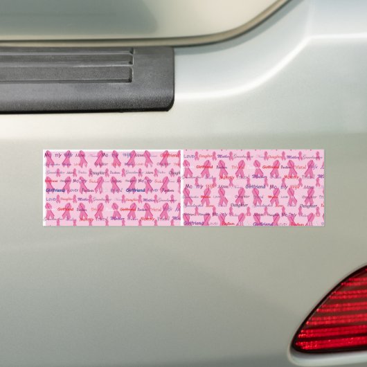 Cancer-PAttern Bumpersticker (Op auto)