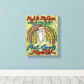 Cancer Poem Angel schilderende gestreken canvaskun Canvas Afdruk (Insitu (Houten vloer))