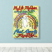 Cancer Poem Angel schilderende gestreken canvaskun Canvas Afdruk (Insitu (Houten vloer))