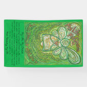 Cancer Poem Green Guardian Angel Art Custom Banner (Horizontaal)