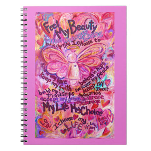Cancer Poem Pink Angel Art Notitieboek Journal