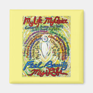 Cancer Poem White Angel Art Custom Magnets Magneet