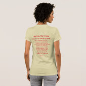Cancer Poem White Guardian Angel Art Shirt (Achterkant volledig)