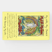 Cancer Poem White Guardian Art Custom Banner (Horizontaal)