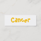 Cancer Profile Card Mini Visitekaartje (Achterkant)