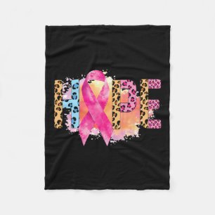 Cancer Rainbow In oktober Draag we Pink Hope Suppo Fleece Deken