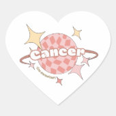 Cancer Retro Planet Horoscoop sticker (Voorkant)