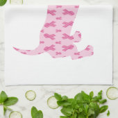 Cancer Ribbon Dachshund Theedoek (Gevouwen)