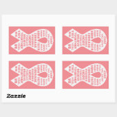 CANCER RIBBON - Stickers aanmoedigen (Vel)