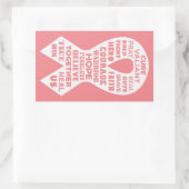CANCER RIBBON - Stickers aanmoedigen (Tas)