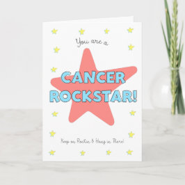 Cancer Rock Star Hang daar in Get Well Kaart