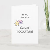 Cancer Rock Star! Zo trots op je! bemoediging Kaart (Voorkant)