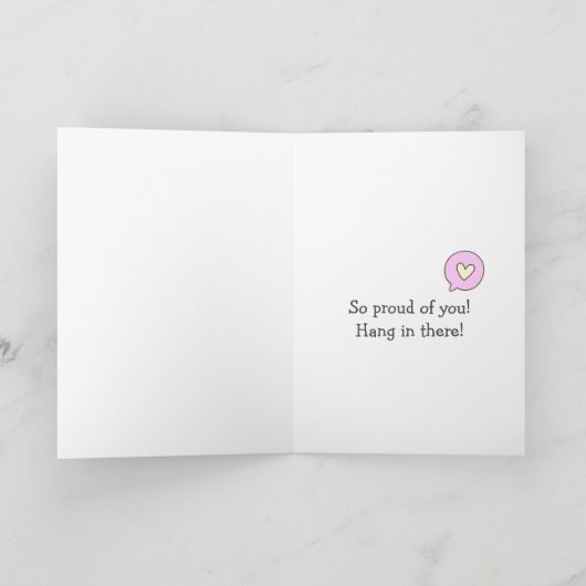 Cancer Rock Star! Zo trots op je! bemoediging Kaart (Binnen)