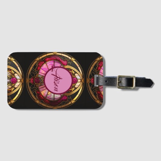 Cancer Ruby Radiance Bagagelabel (Voorkant (horizontaal))