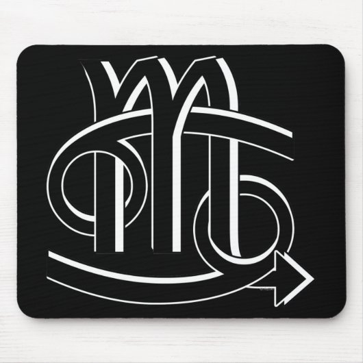 Cancer & Scorpio Partners bw Muismat (Voorkant)