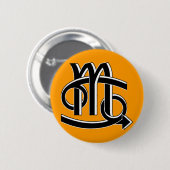 Cancer & Scorpio Partners bw Ronde Button 5,7 Cm (Voorkant /achterkant)