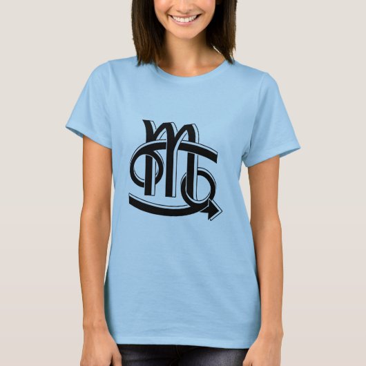 Cancer & Scorpio Partners bw T-shirt (Voorkant)