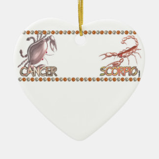 Cancer Scorpio-vriendelijkheid dierdiastrologie Keramisch Ornament