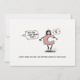 Cancer Shame Funny Cancer Briefkaart
