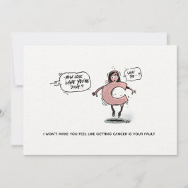 Cancer Shame Funny Cancer Briefkaart