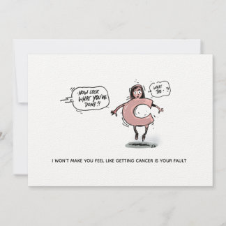Cancer Shame Funny Cancer Briefkaart