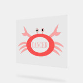 Cancer Star Sign Crab Acryl Bord (Hoek)