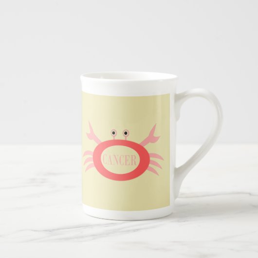 Cancer Star Sign Crab Bone China Mok (Rechts)