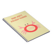 Cancer Star Sign Crab Notitieboek (Rechterzijde)