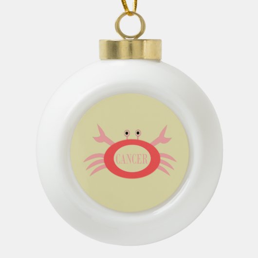 Cancer Star Sign Crab Ornament (Voorkant)