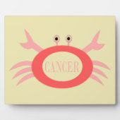 Cancer Star Sign Crab Plaque Fotoplaat (Voorkant)