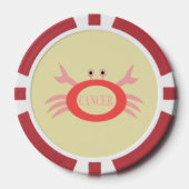 Cancer Star Sign Crab Poker Chips (Voorkant)