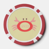 Cancer Star Sign Crab Poker Chips (Achterkant)