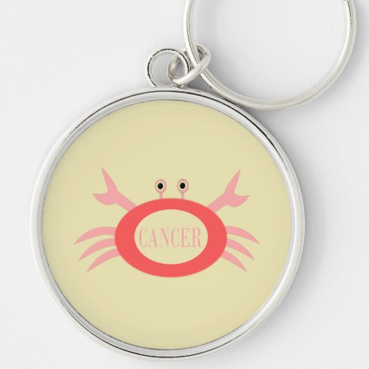 Cancer Star Sign Crab Sleutelhanger (Voorkant)