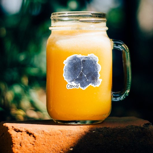 Cancer Sterrennacht Constellation Custom-Cut Sticker