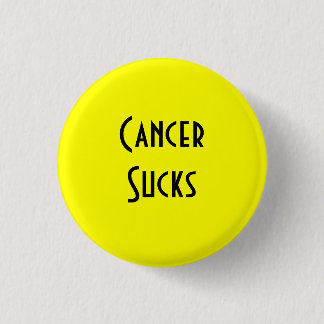 Cancer Sucks: Blader, Sarcoma/botkanker Ronde Button 3,2 Cm