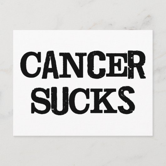 Cancer Sucks Briefkaart (Voorkant)