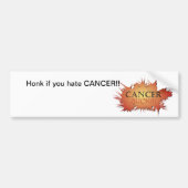 Cancer Sucks Bumpersticker (Voorkant)