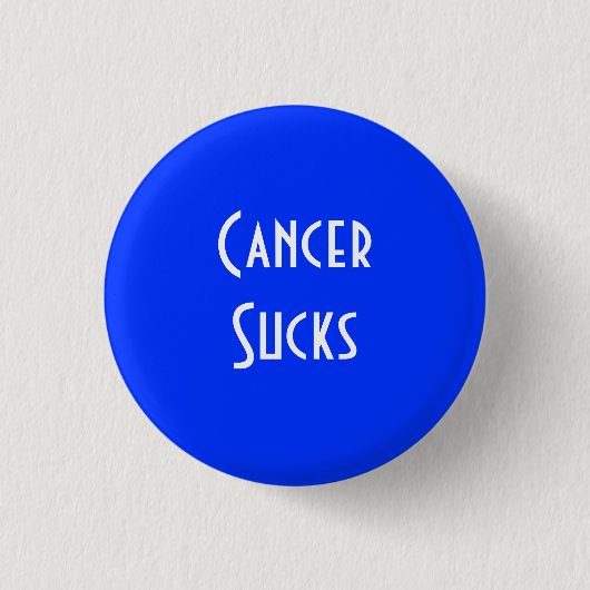 Cancer Sucks: Colon Cancer Ronde Button 3,2 Cm (Voorkant)
