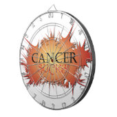 Cancer Sucks Dart Board Dartbord (Voorkant Rechts)