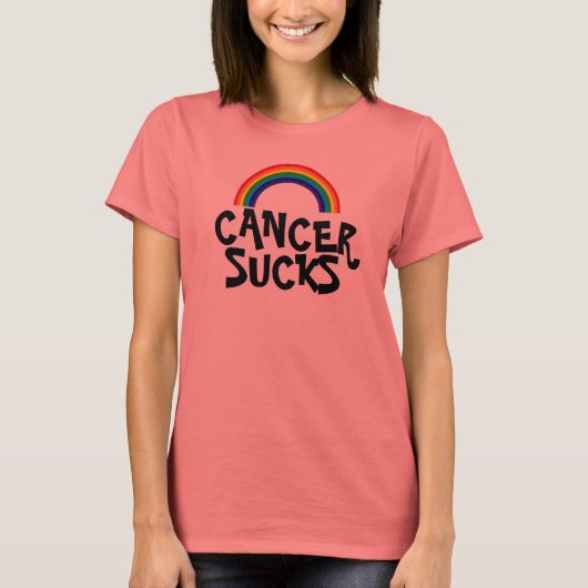 Cancer Sucks (Ja) T-shirt (Voorkant)