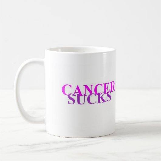 CANCER SUCKS koffiemok (Links)