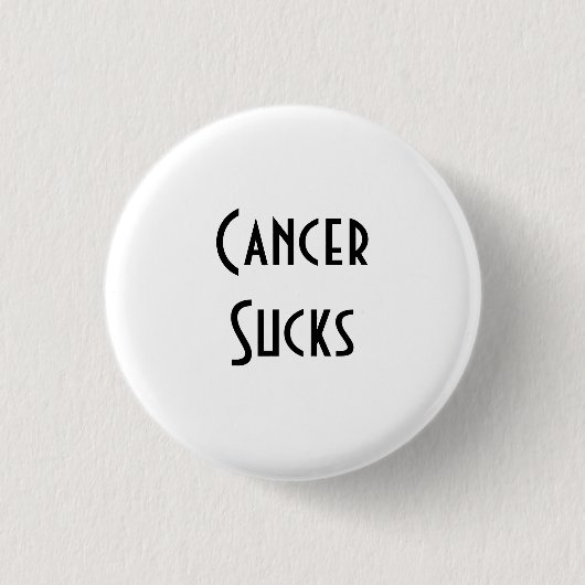 Cancer Sucks: Lung Cancer Ronde Button 3,2 Cm (Voorkant)